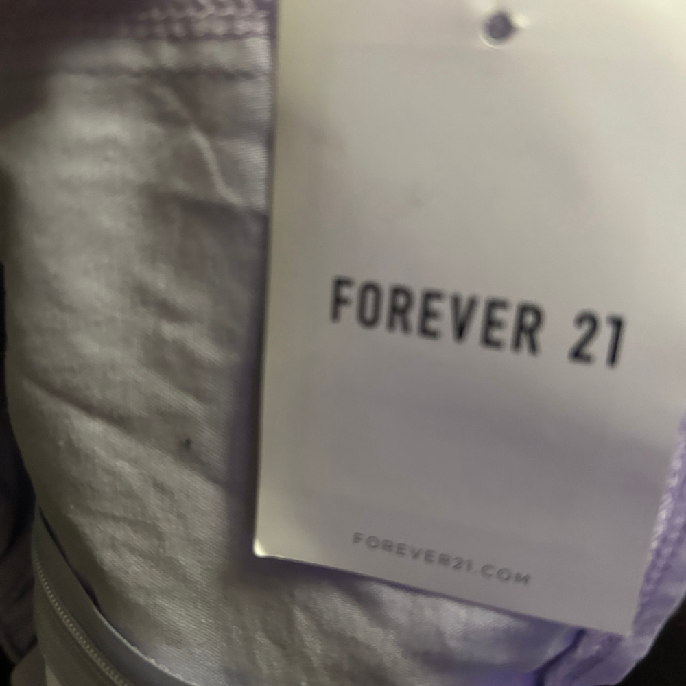 Forever 21 Corset Top - Women's L - Dusty Lavender Tie Shoulder - Picture 6 of 10